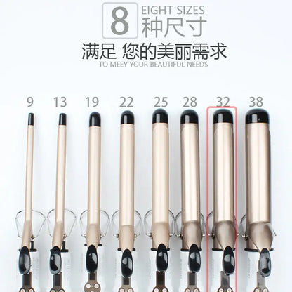 Professional Temperature Setting Electric Hair Curler Wand - Smarsty