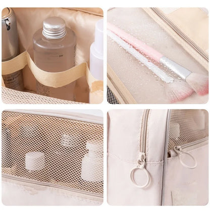 Waterproof Travel Makeup Bag Organizer For Women With Hook - Smarsty
