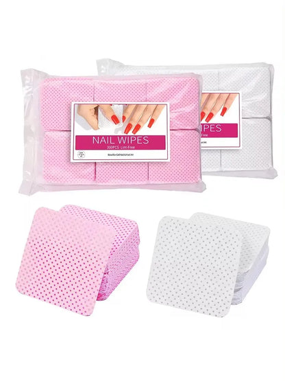 300 Pcs Lint Free Cotton Nail Polish Remover Wipes - Smarsty