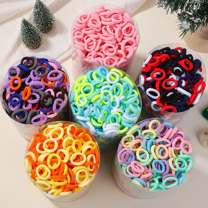 50PCS Colorful Nylon Hair Ties For Kids Gentle Hold - Smarsty