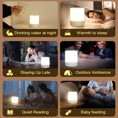 Dimmable LED Night Light for Bedroom Charging Lamp - Smarsty