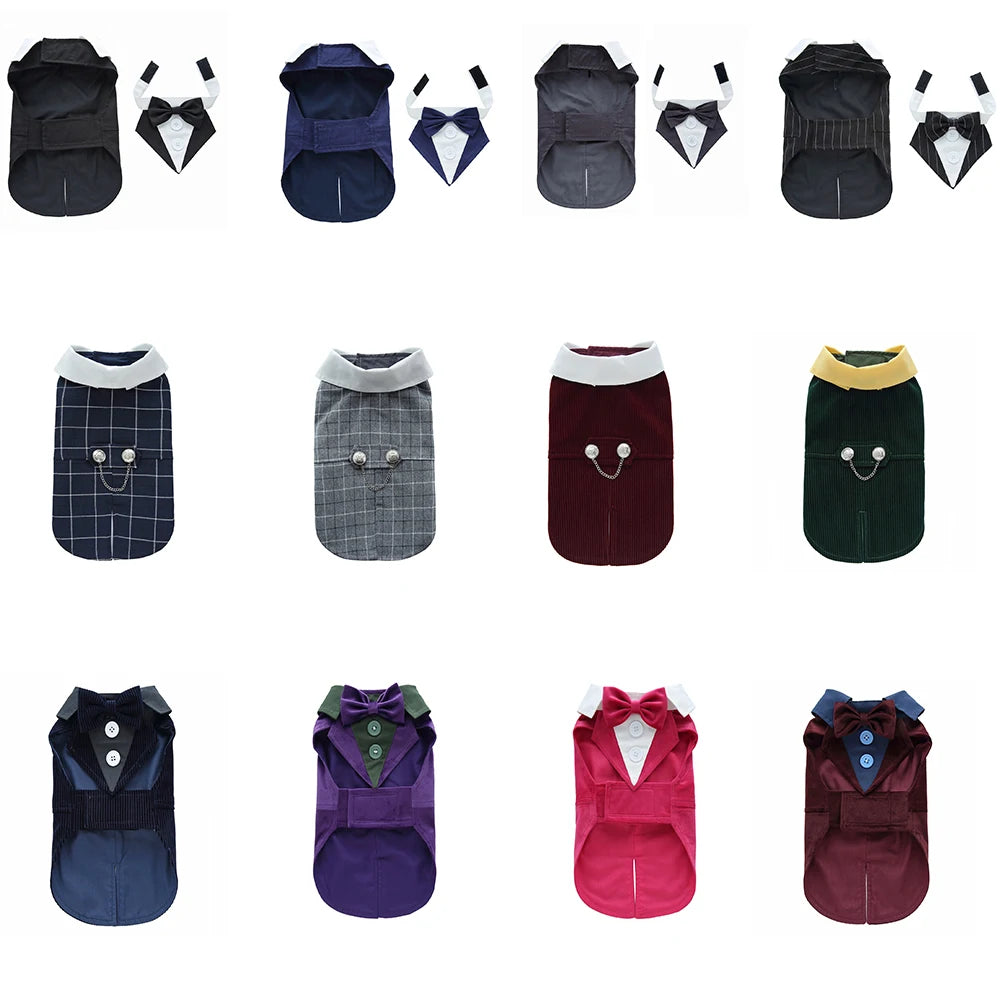 Formal Tuxedo Dog Costume for Weddings and Events - Smarsty