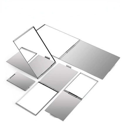 Portable Aluminum Folding Makeup Mirror for Travel - Smarsty