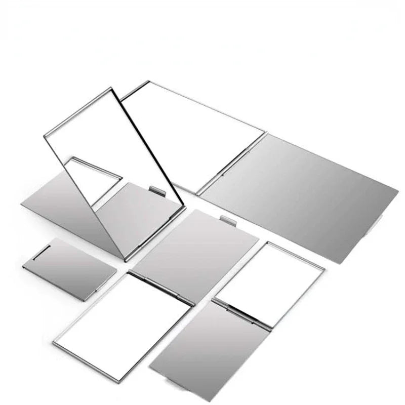 Portable Aluminum Folding Makeup Mirror for Travel - Smarsty