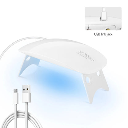 Foldable 6W UV LED Nail Lamp for Quick Drying - Smarsty
