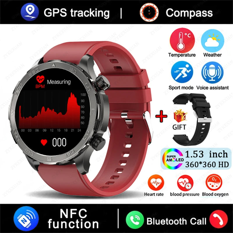Bluetooth Call Smart Watch For Men With GPS Waterproof - Smarsty