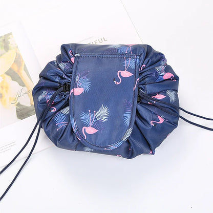 Women Drawstring Cosmetic Bag Travel Storage Makeup Bag Organizer Female Make Up Pouch Portable Waterproof Toiletry Beauty Case - Smarsty