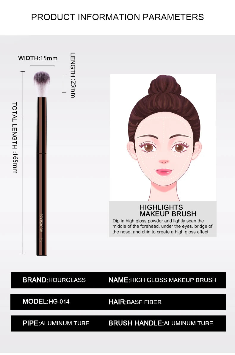Hourglass No 14 Detail Setting Brush for Precise Application - Smarsty