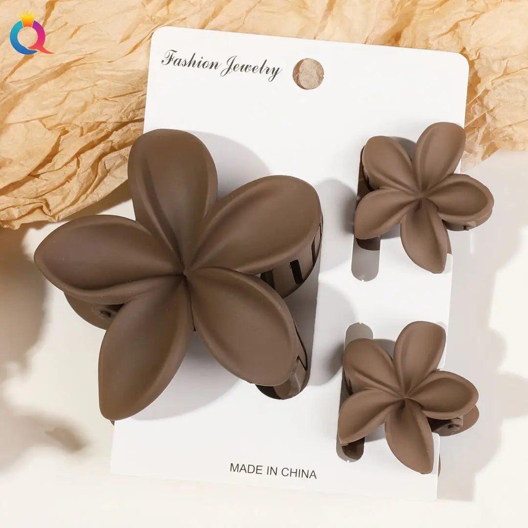 Hawaiian Flower Hair Claw Clips For Thin Hair Lightweight - Smarsty