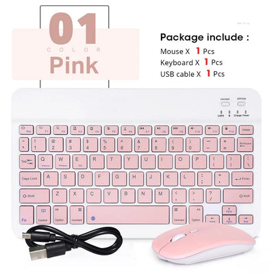 Compact Bluetooth Wireless Keyboard And Mouse For Tablet - Smarsty