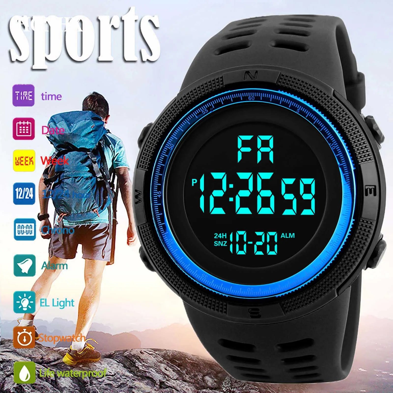 Luminous Military Sports Watch for Men and Teens - Smarsty