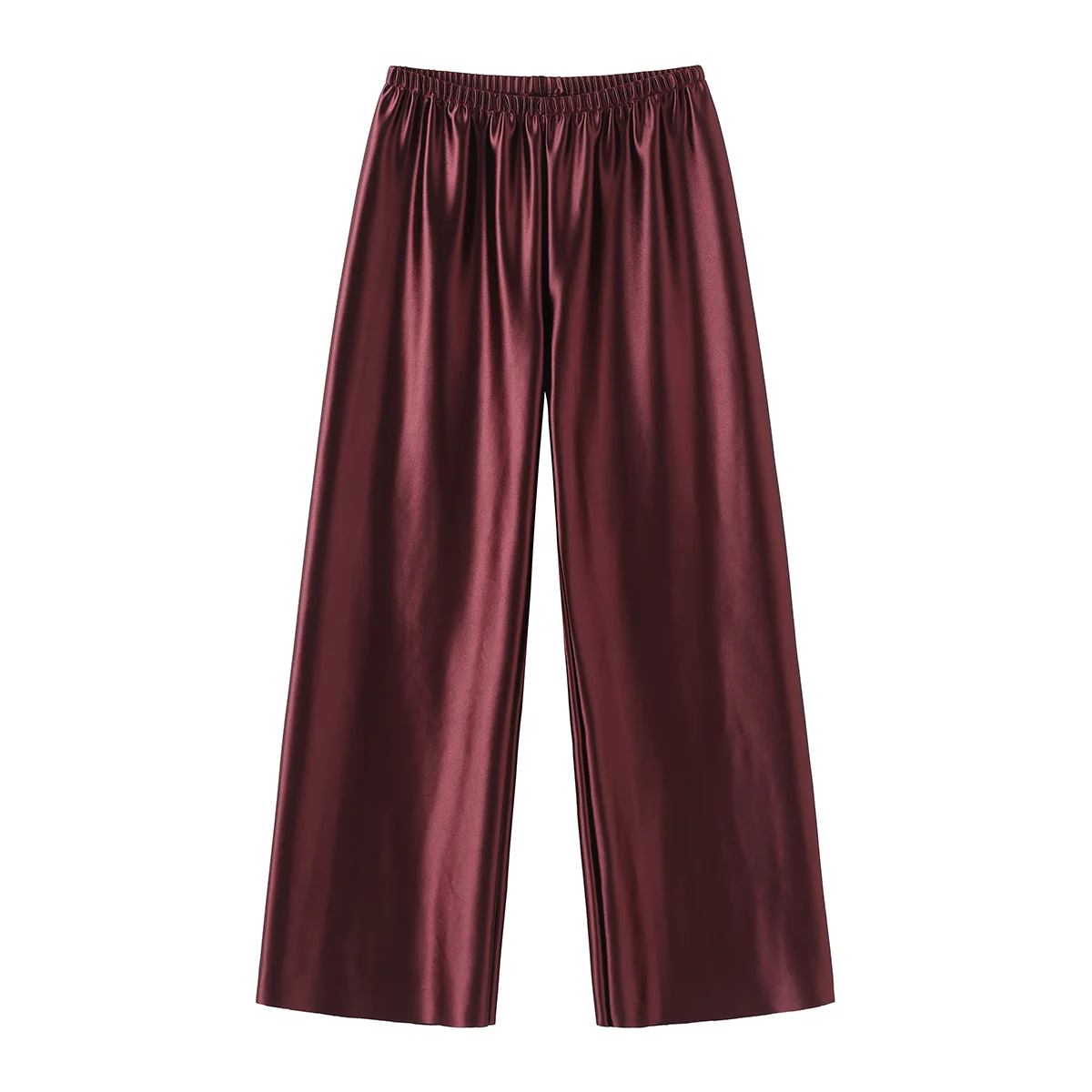 Satin Wide Leg Pants Long Floor Casual Pants Women's Summer - Smarsty