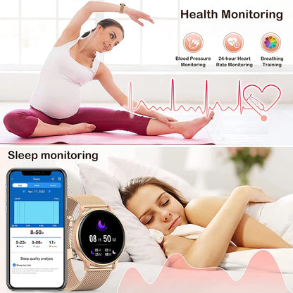 Bluetooth Smart Watch for Fitness Tracking and Calls - Smarsty