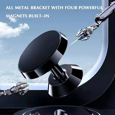 Magnetic Car Phone Holder With GPS Mount For Easy Access - Smarsty