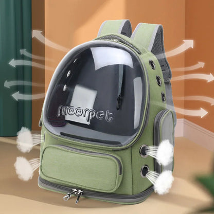 Transparent Cat Carrier Backpack for Outdoor Travel - Smarsty