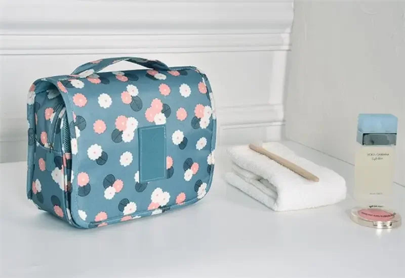 Waterproof Cosmetic Bag Travel Pouch With Hook Organizer - Smarsty