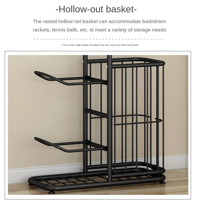 Indoor Children Basketball Storage Rack Put Ball Football Storage Basket Placed Rack Kindergarten Volleyball Stand Holder Space by Smarsty