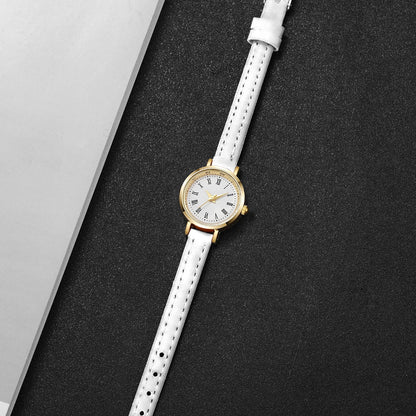 Fashionable Women's Quartz Watch with Leather Band - Smarsty