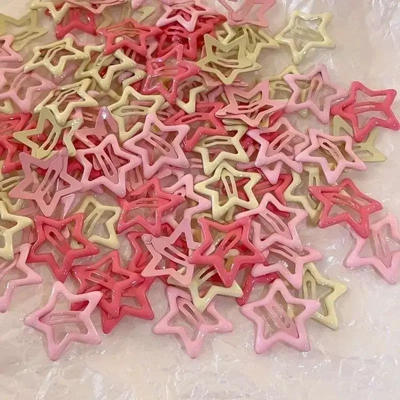 Colorful Kawaii Star Hair Clips for Sweet Girls - Smarsty