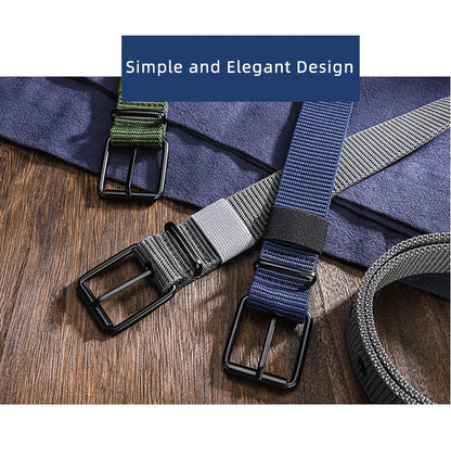 Unisex Canvas Belt Durable Outdoor Sports Pin Buckle - Smarsty