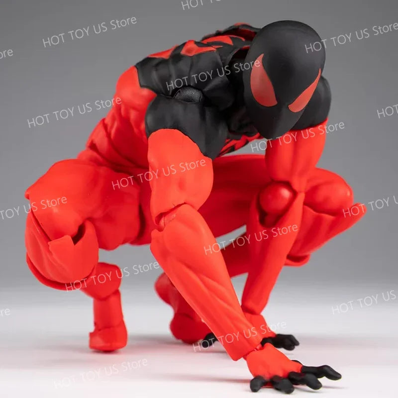 Mess Toys Spider Man Symbiote Spiderman Messtoys Black Suit Neighbor Scarlet Spider Anime Action Figure Gifts Toys