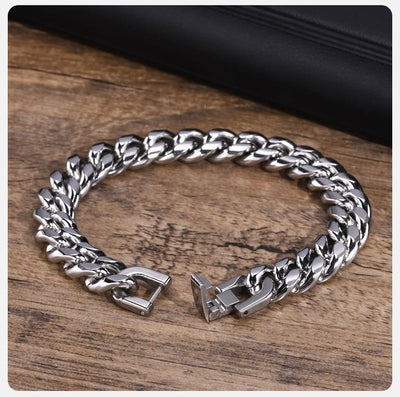 Vnox Stainless Steel Cuban Chain Bracelet for Men Women - Smarsty