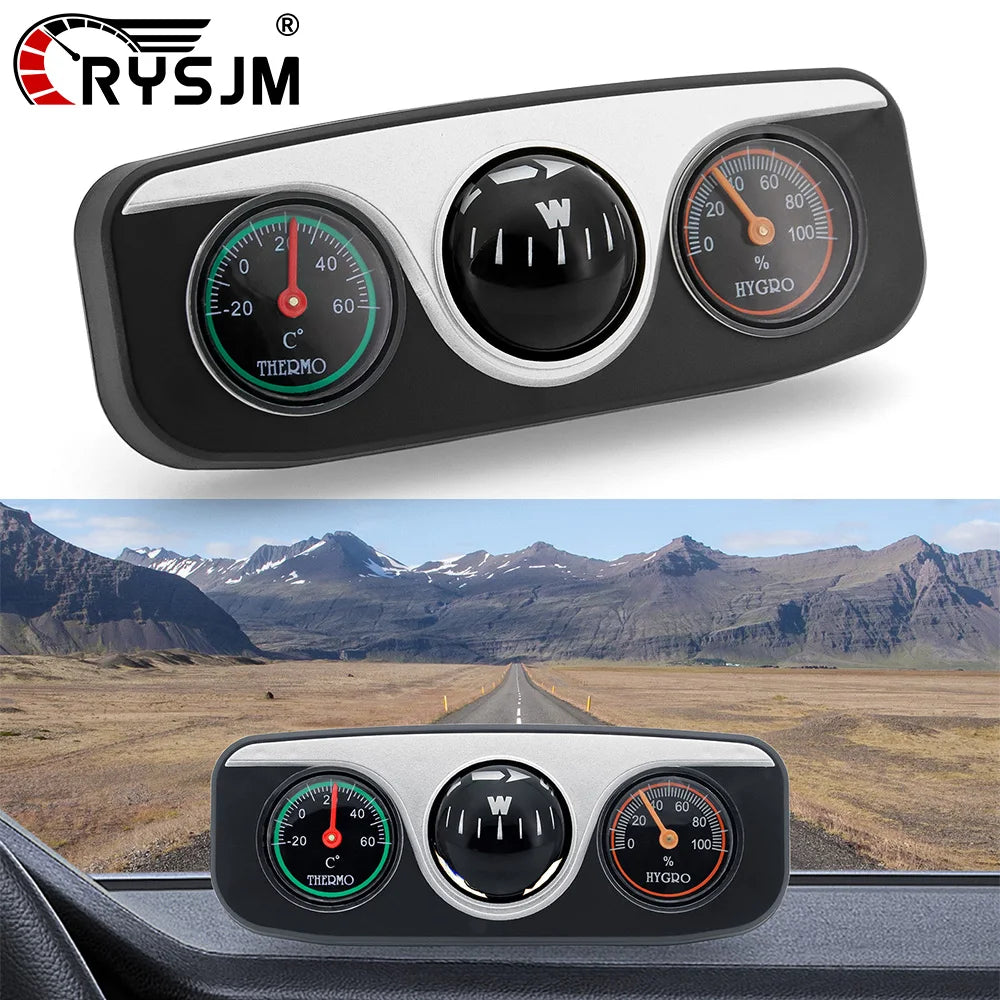 Boat Compass 3 In 1 With Thermometer Hygrometer Interior - Smarsty