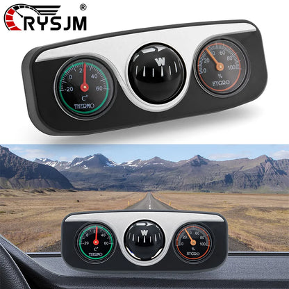Boat Compass 3 In 1 With Thermometer Hygrometer Interior - Smarsty