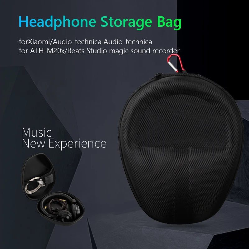 Hard EVA Headphone Carrying Case with Hook - Smarsty