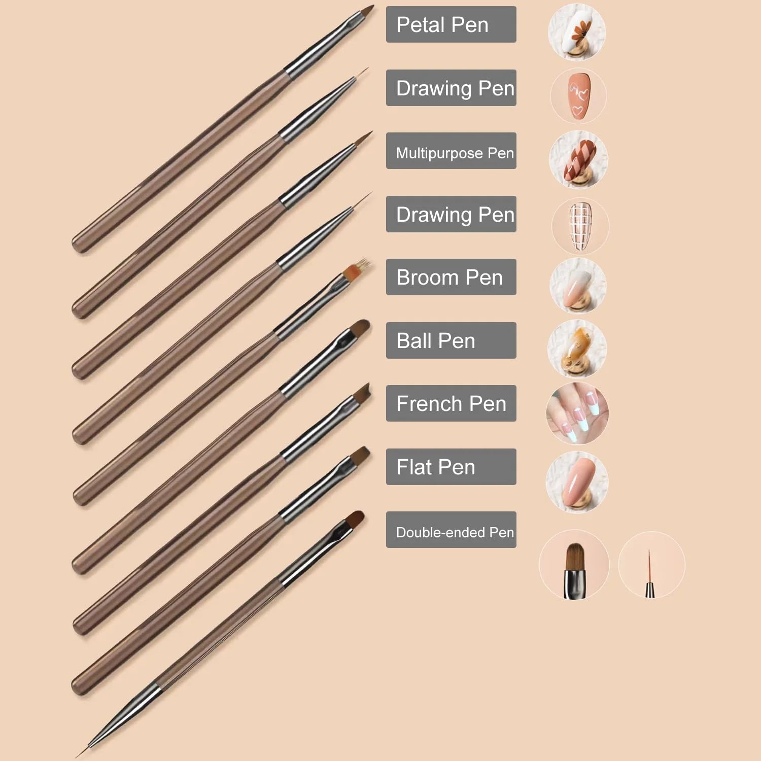 Nail Art Design Pen Set for DIY Manicure - Smarsty