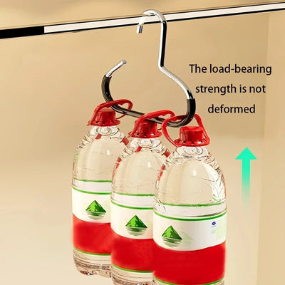 1/2/5pcsVersatile Manganese Steel Round Hook - Perfect for Hats, Ties, Scarves & Bags, Strong Load-Bearing, Non-Deformable - Smarsty