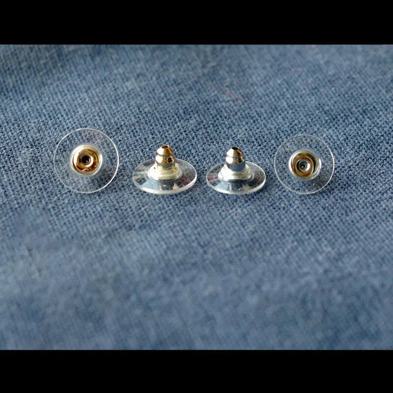 100Pcs Rubber Earring Backs Secure Silicone Stud Nuts - Smarsty