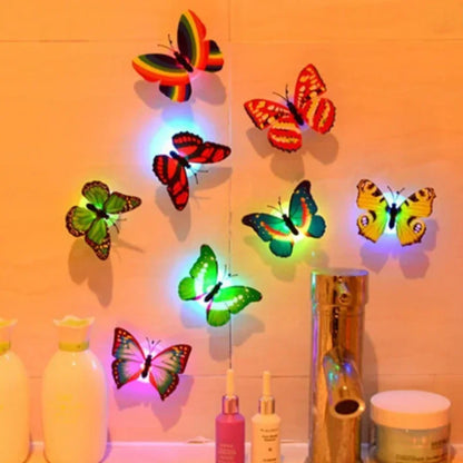 3D LED Butterfly Wall Stickers for Creative Decor - Smarsty
