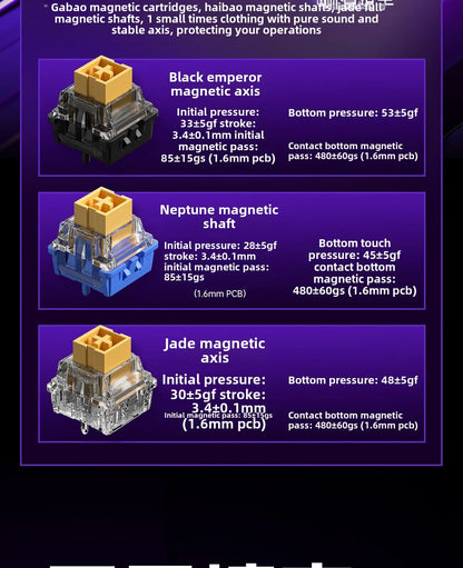 Mechanical Keyboard With Magnetic Switch RGB Gaming