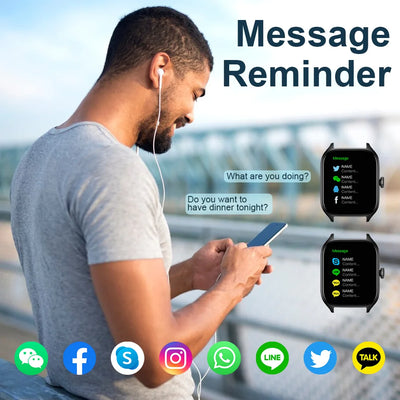 LAXASFIT H9 Smart Watch with Heart Rate Tracking - Smarsty