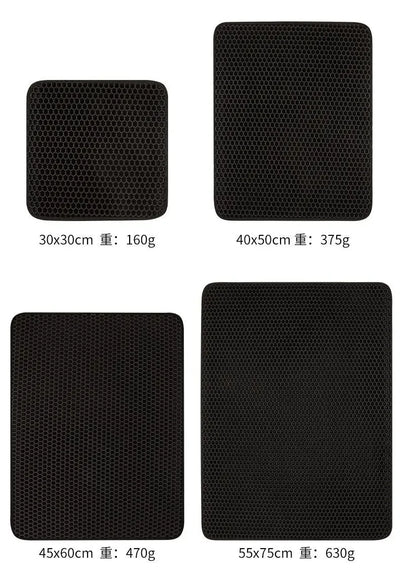 Double Layer Waterproof Cat Litter Mat for Easy Cleanup - Smarsty