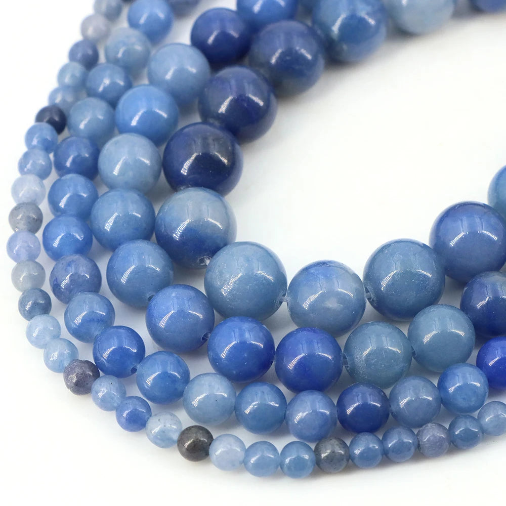 Natural Stone Beads Blue Tiger Eye Crystal Amethyst Rose Quartz Gemstone Bead for Jewelry Making Bracelet Necklace 4/6/8/10MM - Smarsty