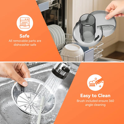 Sejoy Compact Fruits Juicer,Juice Extractor Machine Multiple Safety Features Operation Centrifugal Extractor Speed Adjustable - Smarsty