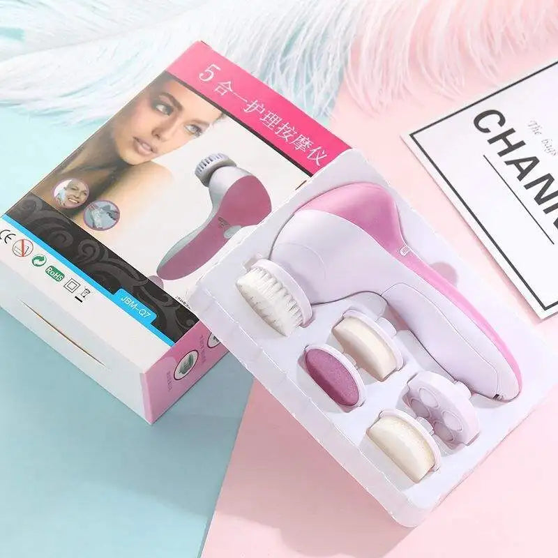5 in 1 Electric Facial Cleaner with Vibration Massage - Smarsty