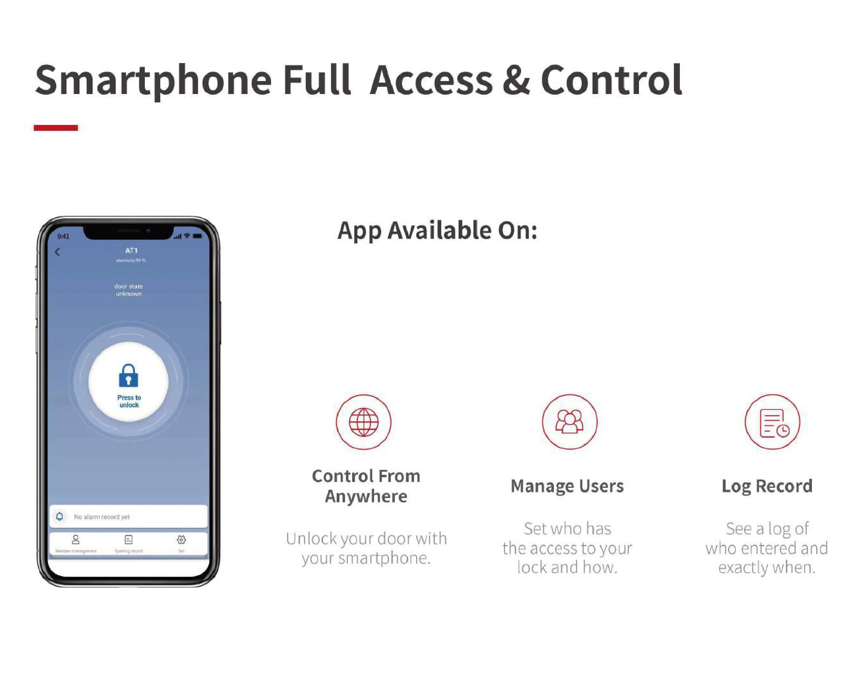 A1 Pro Bluetooth Smart Door Lock With Easy Installation - Smarsty