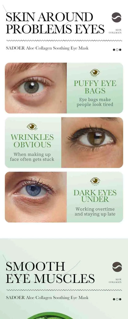 Aloe Vera Collagen Eye Masks for Dark Circles - Smarsty