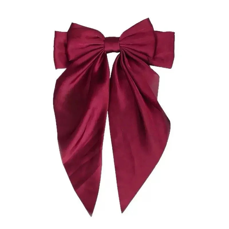 Extra Large Satin Bow Hairpin for Women - Smarsty