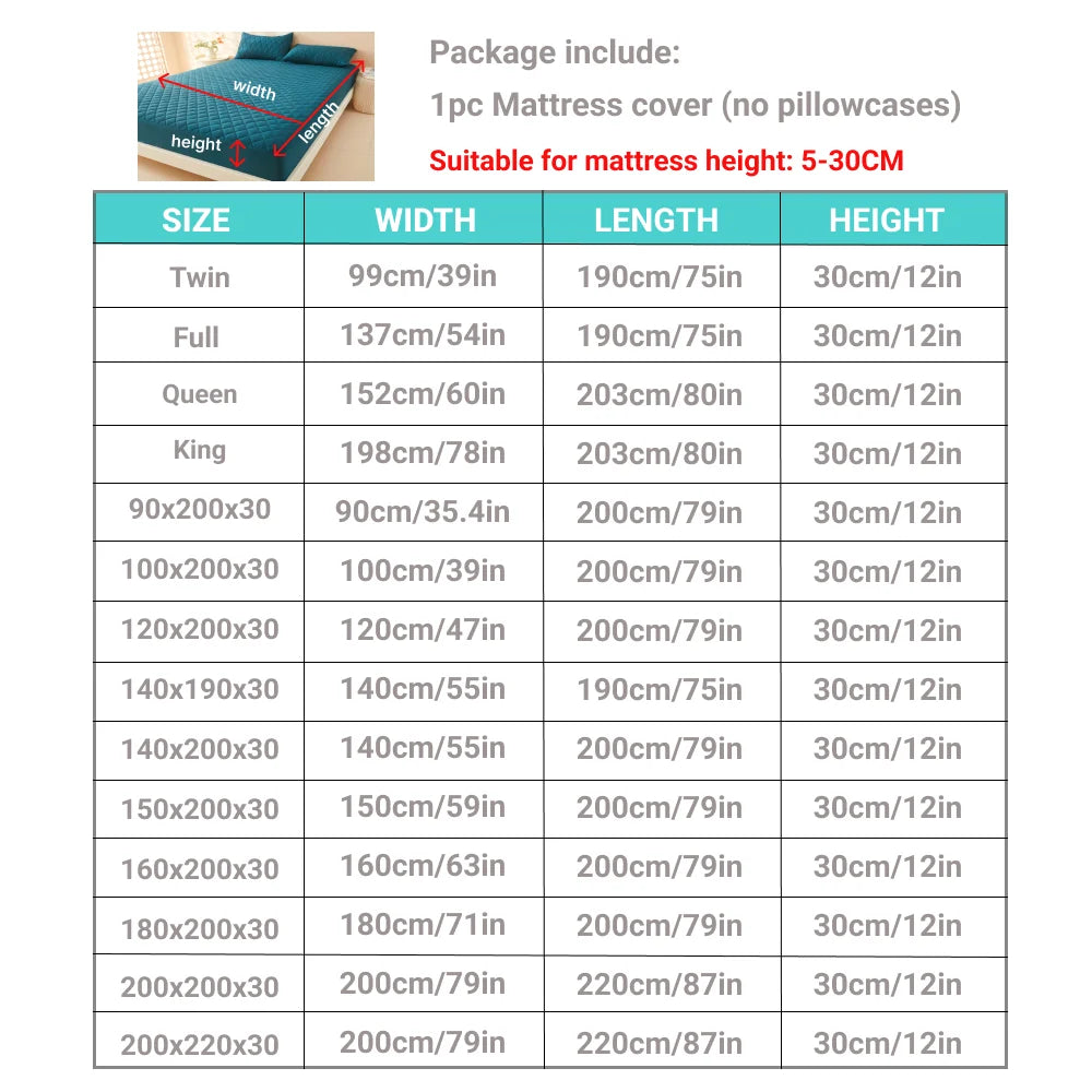 Waterproof 3D Air Fabric Mattress Cover Soft and Breathable - Smarsty