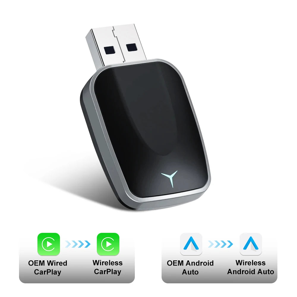 NEW Wireless CarPlay Android Auto Wireless Adapter Smart Mini Box Plug and play Connect Universal for Nissan Wireless Adapter - Smarsty