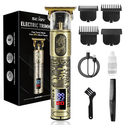 SEJOY Electric Hair Cutting Machine Adjustable Precision Professional Hair Clipper For Men Adults Kids Cordless Hair Trimmers