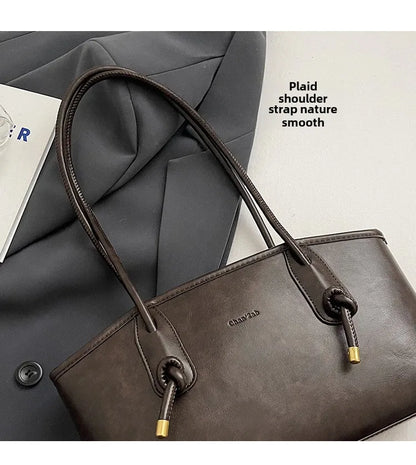 PU Leather Shoulder Bag For Women Versatile Crossbody Tote - Smarsty