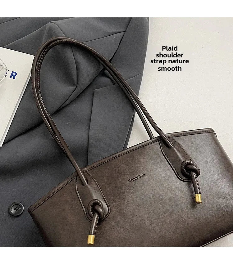 PU Leather Shoulder Bag For Women Versatile Crossbody Tote - Smarsty