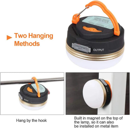 10W High Power Camping Lantern Tents Lamp 1200mah USB Rechargeable Portable Camping Lights Outdoor Hiking Night Hanging Lamp