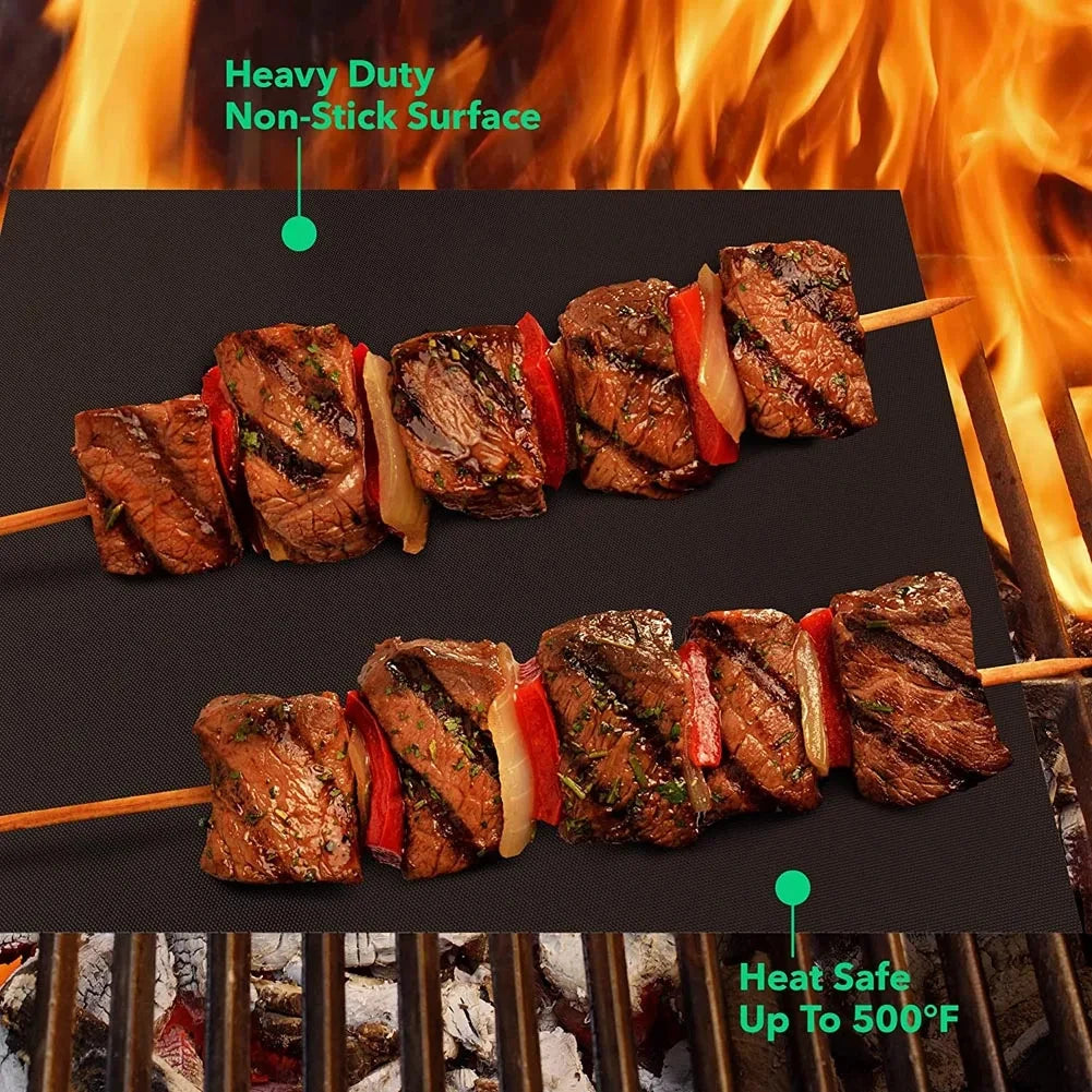 Non-Stick BBQ Grill Mats for Easy Cleanup and Heat Resistance - Smarsty