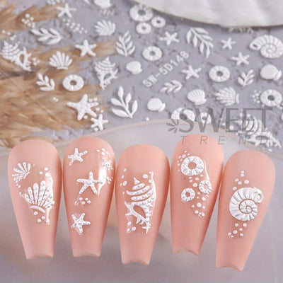 Summer Beach Jellyfish Nail Stickers for Unique Manicure - Smarsty